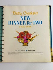 Betty Crocker’s New Dinner for Two Cookbook 1960s Hardcover 156 pages