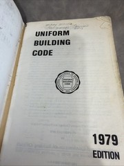 1979 Uniform Building Code ICBO Vintage Construction Contractor Manual