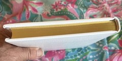 CATHOLIC PICTURE BIBLE – WHITE LEATHER, GILDED PAGE EDGES