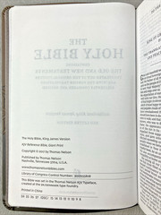 KJV Holy Bible Thomas Nelson Version Book King James Brown Leathersoft