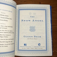 Snow Angel by Glenn Beck and Nicole Baart 2011, Hardcover Book A Novel 1st K50