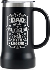 Fathers Day Dad Gifts from Daughter Son – the Man the Myth the Legend – 24Oz Sta
