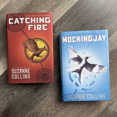 Lot of 2 Hunger Games Catching Fire & MockingJay Hardcover First Editions HC DJ