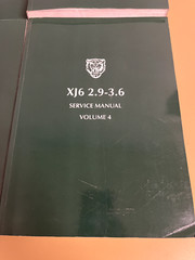 Jaguar XJ6 2.9-3.6 Factory Service Manual Set, Volumes 1-4, 1986