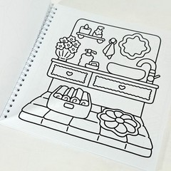 Self-Love: Girl Therapy Coloring Book, Spiral Bound, 40 pg. , 8.5″ x 8.5″