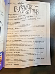 Variety Puzzles by Take-A-Break – Adult Activity Book – 100+ Large Print Puzzles