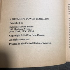 Legs Diamond by Sam Curzon Public Enemies Of The 1930’s, 1973 Vintage Paperback