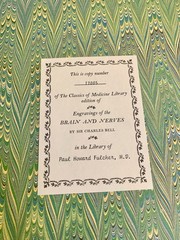 Charles Bell ENGRAVINGS OF THE BRAIN & NERVES Classic of Medicine 1982 Near Mint