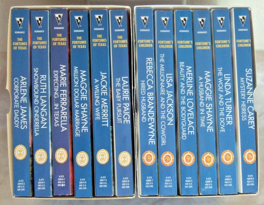THE FORTUNES OF TEXAS & FORTUNE’S CHILDREN BOX SETS SET OF 2 SILHOUETTE