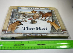 The Hat by Jan Brett ~ HCDJ ~ Near Fine First Edition and First Impression 1997