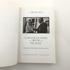 CONVERSATIONS WITH PICASSO Brassai University Of Chicago Press PB 2002