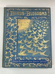 Birds and Blossoms Fidelia Bridges 1887 Gilt Victorian Gift Book Antique Beauty