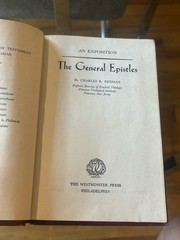 The General Epistles An Exposition Charles R. Erdman The Westminster Press HC