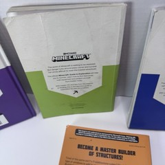 Lot of 6 Minecraft Paperback & Hardcover Handbooks Guides, Building Manuals