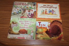 9 Thanksgiving Fall Picture Book Lot Child Teacher Plymouth Turkey Leaf Thanks