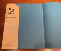 Lion and Blue by Robert Vavra 1974 Book, beautifully Illustrated by Fleur Cowles