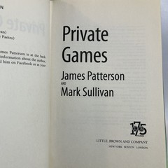 Private Games by Mark Sullivan and James Patterson (2012, Hardcover)
