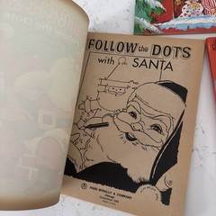 Lot of 3 Vintage Santa Christmas Coloring Books – Rand McNally – Unused