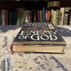 Enemy of God by Bernard Cornwell (Hardcover) US 1st/1st, POOR, Ex-Lib.