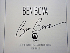 *SIGNED* BEN BOVA high grade 2001 collectible hardcover THE PRECIPICE 349 pages