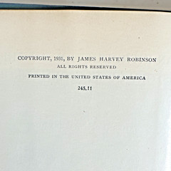 An Introduction to the History of Western Europe 1931 Hardcover