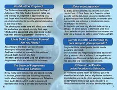 100 Bilingual Gospel Tracts – 4 Different Covers – 20 Pages – „Are You Ready?”