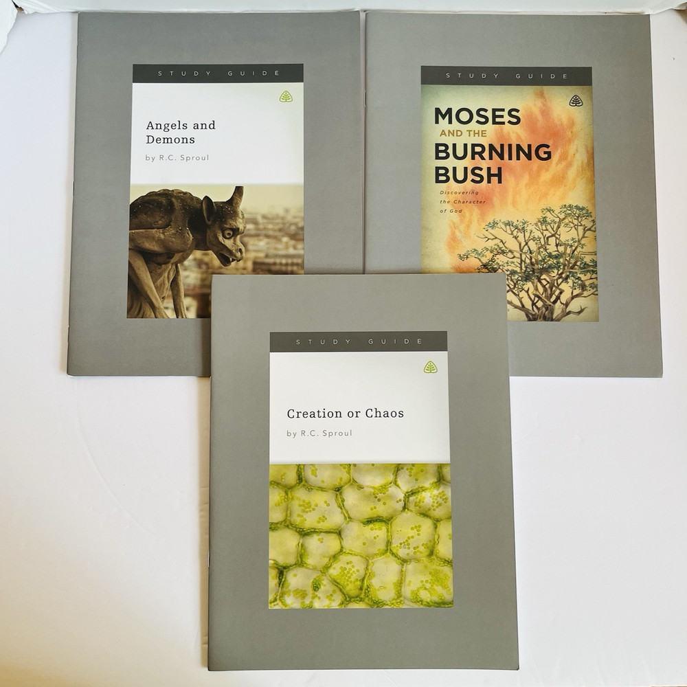 RC Sproul Ligonier Bible Study Guide Lot 3 Moses Creation Angels Demons Unused