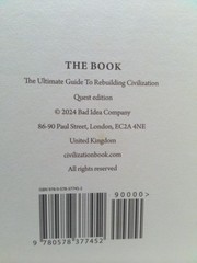 The Book. The Ultimate Guide to Rebuilding a Civilization – Inspirational…