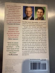 The New Digital Age by Eric Schmidt & Jared Cohen Paperback Technology