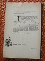 Mohandas K Gandhi An Autobiography Beacon PB 1957 Indian History