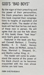 Black History Religion – Baptist Church Preachers – God’s Bad Boys – Signed!