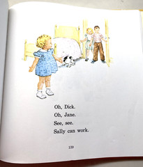 2 Vtg Books Storybook Treasury Dick & Jane Jack & Janet Hardcover 50s Read Funny