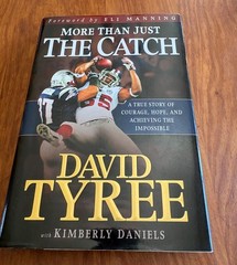 SIGNED! / MORE THAN JUST THE CATCH DAVID TYREE & KIMBERLY DANIELS 2008 HC/DJ 1ST