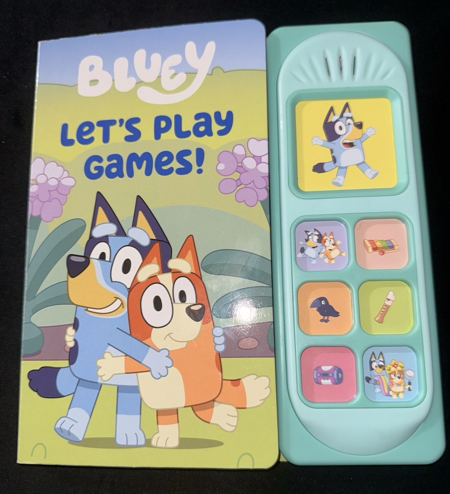 Bluey Let’s Play Games! Sound Button Board Book (PI Kids, 2025)