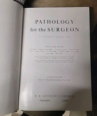 Vtg 1955 Hardcover Pathology for the Surgeon William Boyd 7th Edition Saunders