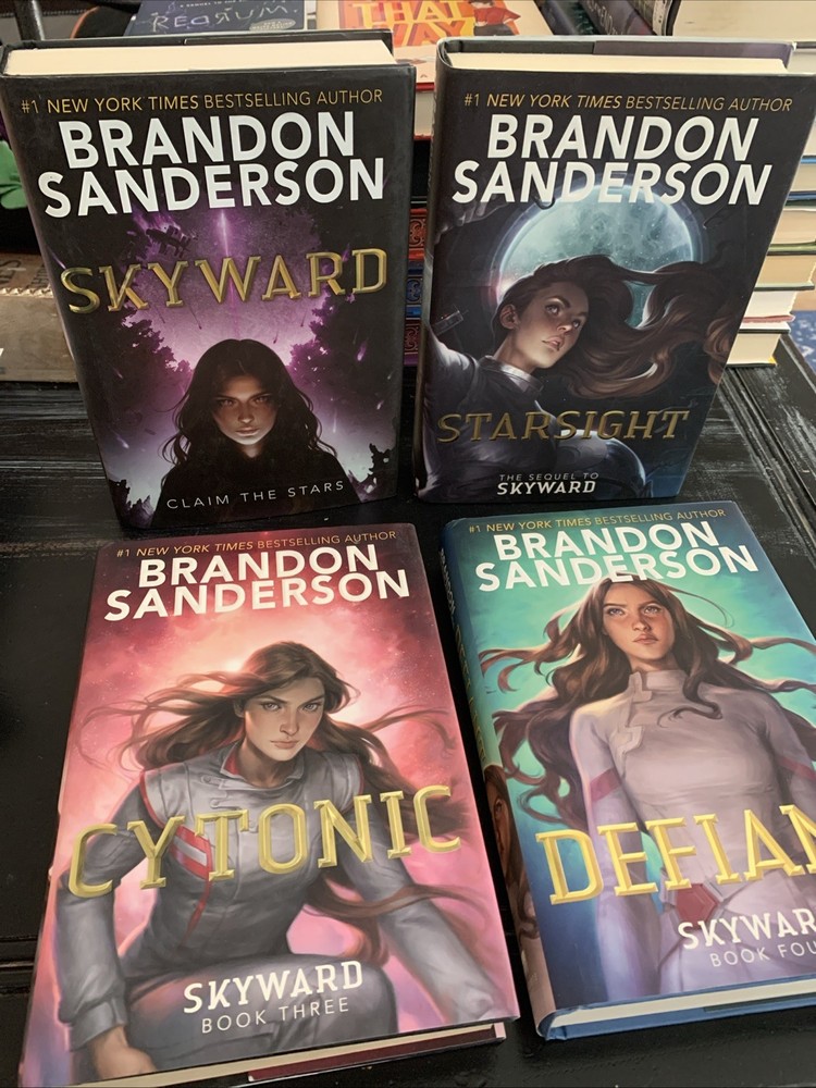 Skyward tetralogy by Brandon Sanderson Hardcover 1st editions