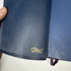Bible Morocco Leather Compact Harper KJV DARK BLUE Thin