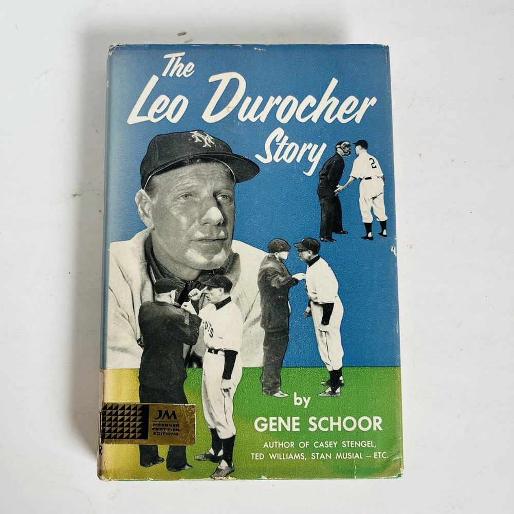 The Leo Durocher Story Gene Schoor Vintage 1963 Hardcover WITH Dust Jacket MLB