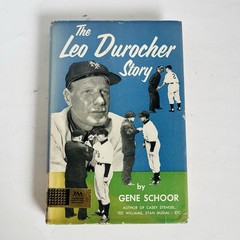 The Leo Durocher Story Gene Schoor Vintage 1963 Hardcover WITH Dust Jacket MLB