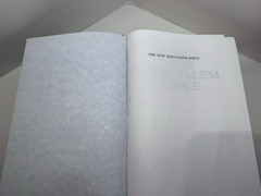 The New Jerusalem Bible Vintage Blue Hardcover Bible 1990 GUC FREE/SHIP!