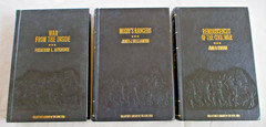 Time Life COLLECTOR’S LIBRARY OF THE CIVIL WAR 3 Volume HC Set LEATHER Nice!