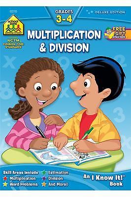 School Zone Multiplication & Division Workbo- 1589473299, paperback, School Zone