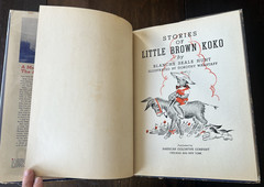 Little Brown Koko 1940 Dorothy Wagstaff HC w Dust Jacket Rare Vintage Children’s