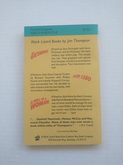 The Getaway by Jim Thompson. 1984 – Black Lizard pb. Like New condition