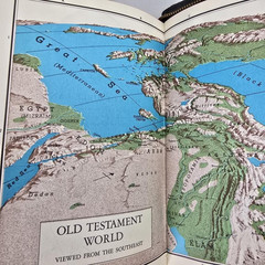 Holy Bible KJV King James Black Zippered Leather Maps 1963 Am Bible Society Vtg