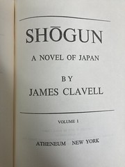 SHOGUN A Novel of Japan Volume 1 James Clavell 1975 VTG Yellow Hardcover Book