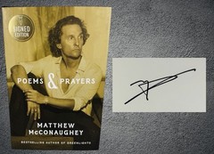 Poems & Prayers Matthew McConaughey Signed Hardcover 1st Edition BN Exclusive