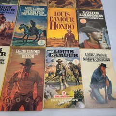 18 Piece Lot Of Louis L’amour Western Trade Paperback Books Titles As Shown