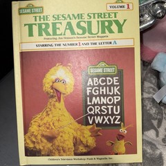 The Sesame Street Treasury Book Volume 1 Number Letters 1983 Hardcover Flaws