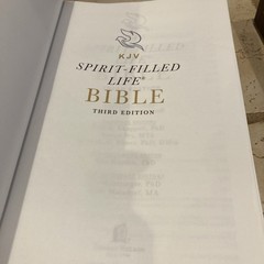 KJV Spirit Filled Life Bible Third Edition RED LETTER BROWN LEATHER SOFT